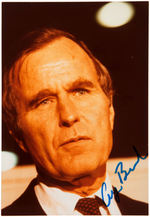 GEORGE H.W. BUSH SIGNED PHOTO AND LETTER PLUS 1980 PRESIDENTIAL HOPEFUL CAMPAIGN MATERIAL.