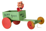 "SKIPPY XPRESS" WOOD WAGON WITH CELLULOID SKIPPY.