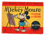 "MICKEY MOUSE TO DRAW AND COLOR - THE BIG LITTLE SET" COMPLETE & UNUSED SET.