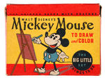 "MICKEY MOUSE TO DRAW AND COLOR - THE BIG LITTLE SET" COMPLETE & UNUSED SET.