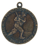 BABE RUTH 1930s CLUB PREMIUM CHARM BRACELET PLUS FOUNDATION AWARD MEDALLION.