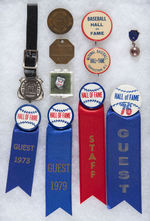 BASEBALL HALL OF FAME GROUP OF 11 ITEMS DATING BACK TO 1939.