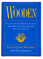 UCLA BASKETBALL COACH JOHN WOODEN SIGNED BOOK.