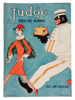 BELLHOP FIGURAL CIGARETTE ACCESSORY/"JUDGE" MAGAZINE WITH BELLHOP.