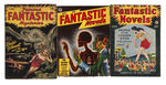 “FAMOUS FANTASTIC MYSTERIES/FANTASTIC NOVELS” LOT OF 25 PULPS.