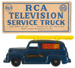 "RCA TELEVISION SERVICE TRUCK" MARX BOXED TOY.