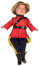 ROYAL CANADIAN MOUNTED POLICE COMPOSITION DOLL.