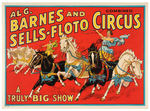 “AL G. BARNES AND SELLS-FLOTO COMBINED CIRCUS” POSTER.