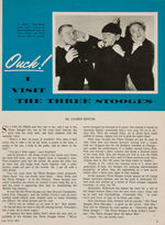 THE THREE STOOGES “TV WEEK” ISSUE.