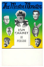 LON CHANEY JR. “THE MASTER MONSTER” PERSONAL APPEARANCE POSTER.