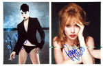 LAURA FLYNN BOYLE/ROSEANNA ARQUETTE SIGNED PHOTO PAIR.