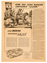 LONE RANGER MERITA STORY PAGE SET.