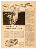 LONE RANGER MERITA STORY PAGE SET.