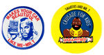 PAIR OF SCARCE “MR. T” BUTTONS.