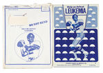 ROGER STAUBACH/LEUKEMIA SOCIETY COIN BOARD WITH ENVELOPE.