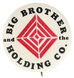 JANIS JOPLIN’S “BIG BROTHER AND THE HOLDING CO.” BUTTON.