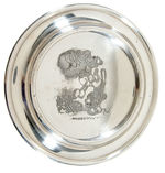 MICKEY MOUSE SILVERPLATE ROYAL BABY PLATE.