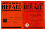 “MOTION PICTURE HERALD” 1933 AND 1935 EXHIBITOR MAGAZINE PAIR.