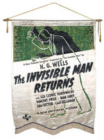 VINCENT PRICE "THE INVISIBLE MAN RETURNS" HIGH QUALITY THEATER BANNER.