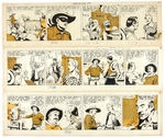 SET OF 24 ORIGINAL ART 1941 DAILY COMIC STRIPS PUBLISHED IN “THE LONE RANGER” COMIC BOOK #1.