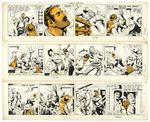 SET OF 24 ORIGINAL ART 1941 DAILY COMIC STRIPS PUBLISHED IN “THE LONE RANGER” COMIC BOOK #1.