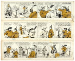 SET OF 24 ORIGINAL ART 1941 DAILY COMIC STRIPS PUBLISHED IN “THE LONE RANGER” COMIC BOOK #1.