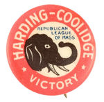 HARDING COOLIDGE VICTORY ELEPHANT.