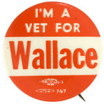 HENRY WALLACE 1948 BUTTON UNLISTED IN HAKE.