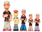 POPEYE PLASTER-FILLED CELLULOID FIGURE LOT.