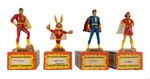 CAPTAIN MARVEL FAMILY KERR BOXED STATUETTE SET.