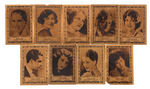 "WONDERFUL PICTURES OF MOVIE STARS IN GOLD" PULLMAN BREAD INSERT CARDS.