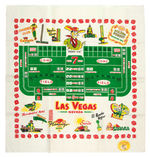 LAS VEGAS CLOTH CARD TABLE COVER.