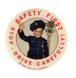 SPANKY OF OUR GANG BUTTON WITH RARE 1936 CARD.