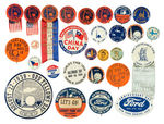 OUTSTANDING 30-YEAR COLLECTION OF 1939-1940 NEW YORK WORLD'S FAIR PINBACKS/95 - MANY RARITIES.