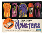 "CREATE AND DRAW MONSTERS ELECTRIC DESIGNERS SET."