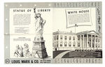 "LOUIS MARX STATUE OF LIBERTY" BOXED SET.