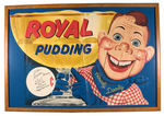 "HOWDY DOODY ROYAL PUDDING" LARGE & IMPRESSIVE CAST-SIGNED STORE DISPLAY SIGN.