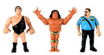 WWF WRESTLING HASBRO PAINT MODEL ACTION FIGURE TRIO.