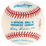 "JOE DiMAGGIO" SIGNED RAWLINGS BASEBALL.