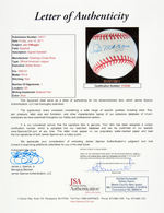 "JOE DiMAGGIO" SIGNED RAWLINGS BASEBALL.