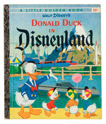 “DONALD DUCK IN DISNEYLAND” FRAMED 1960 LITTLE GOLDEN BOOK ORIGINAL PAINTING.