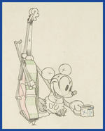 MICKEY'S GOOD DEED PRODUCTION DRAWING PAIR.