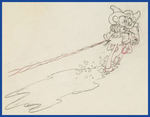 TWO-GUN MICKEY PRODUCTION DRAWING FEATURING MICKEY MOUSE & MINNIE MOUSE.