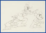 MICKEY'S SERVICE STATION COLOR GUIDE/PRODUCTION DRAWING PAIR.