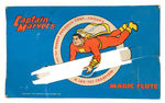 "CAPTAIN MARVEL'S MAGIC FLUTE" ON CARD.