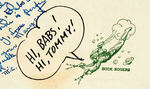 BUCK ROGERS ARTIST DICK CALKINS HAND-WRITTEN AND SIGNED LETTER.