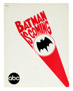 "BATMAN IS COMING" PRE-1966 TV SHOW PRESS KIT.