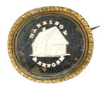 "HARRISON & REFORM" RARE OVAL BADGE UNLISTED IN DeWITT & HAKE.