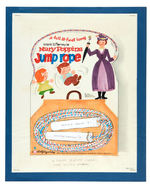 "MARY POPPINS JUMP ROPE" COLORFORMS ORIGINAL PROTOTYPE ARTWORK AND LETTER.
