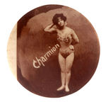 "CHARMION" RARE REAL PHOTO BUTTON.